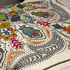 Cost Plus World Market Vibrant Multicolor Shower Curtain